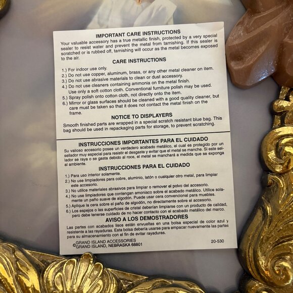 Jesus Resurrection Praying Hands Goldtone Ornate Frame Christian Wall Decor VTG - Picture 2 of 10